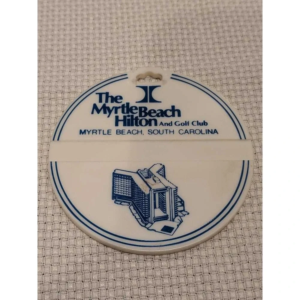Vintage Arcadian Shores Golf Club & Hilton Myrtle Beach Bag Tag